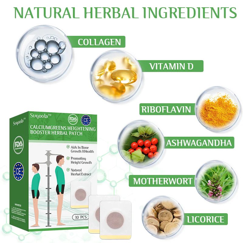 Sugoola™️ CalciumGreens Erhöhungs-Booster-Kräuterpflaster