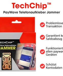 TechChip™ PayWave Telefonaufkleber Jammer