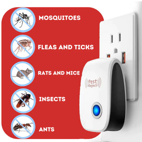 BuɗeChannel™Ultrasonic Rodents da Mai Rage Kwari