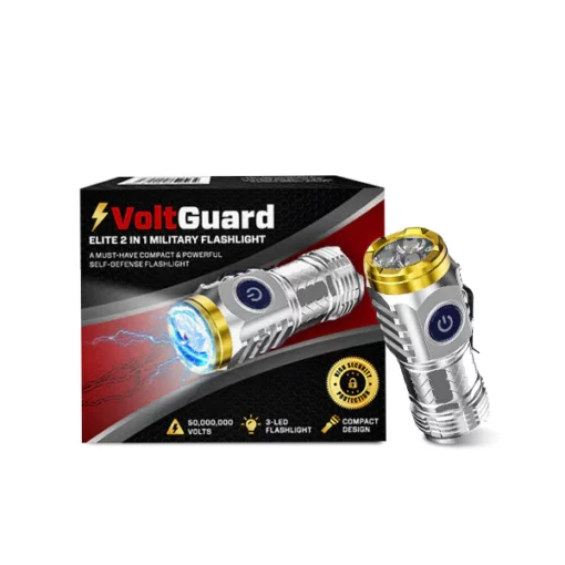 VoltGuard Elite 2 na 1 Militär-Taschenlampe