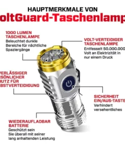 VoltGuard Elite 2 in 1 Militär-Taschenlampe