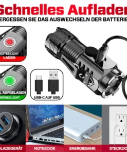 VoltGuard Elite 2 in 1 Militär-Taschenlampe