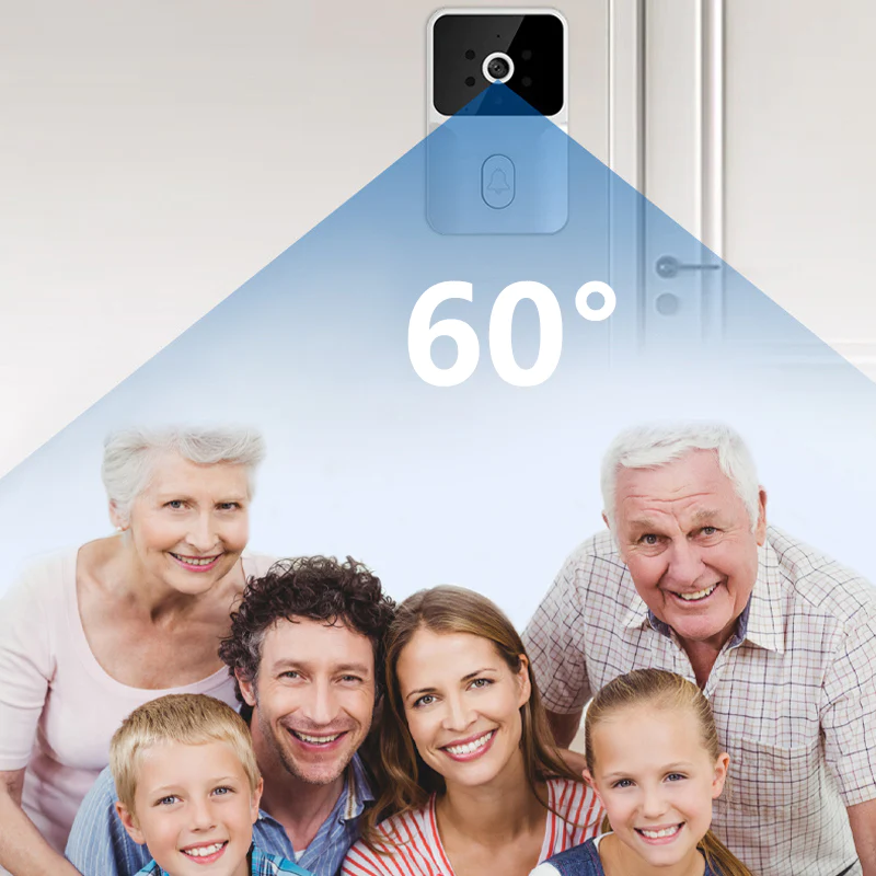 Intelligente Video- und Anruf-Türklingel mit doppeltem Verwendungszweck, WiFi/Bluetooth