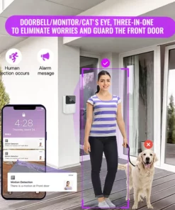 Wi-Fi/Bluetooth dual-eji smart vidiyo wee kpọọ mgbịrịgba ọnụ ụzọ