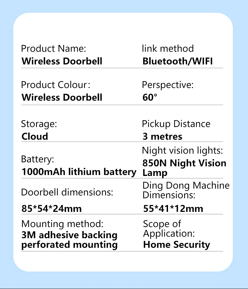 Wi-Fi/Bluetooth dual-eji smart vidiyo wee kpọọ mgbịrịgba ọnụ ụzọ