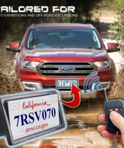 iRosesilk™ Invisible 3s PlateFlipper Car License Plate Frame