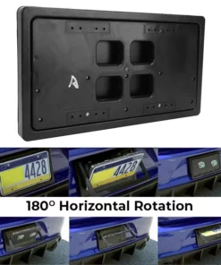 iRosesilk™ Invisible 3s PlateFlipper Car License Plate Frame