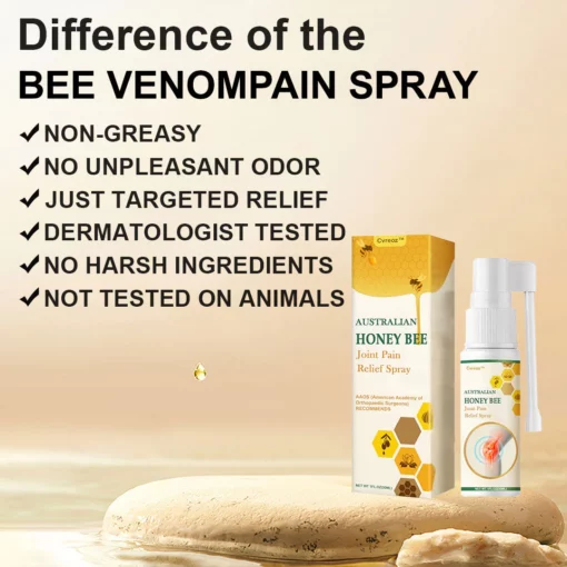 Спреј за лекување на болки и коски со пчелен отров Cvreoz™
