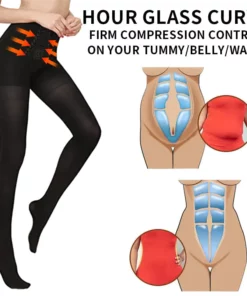 EXPECTSKY Tourmaline Ion Body Shaping Stretch Silk Stockings