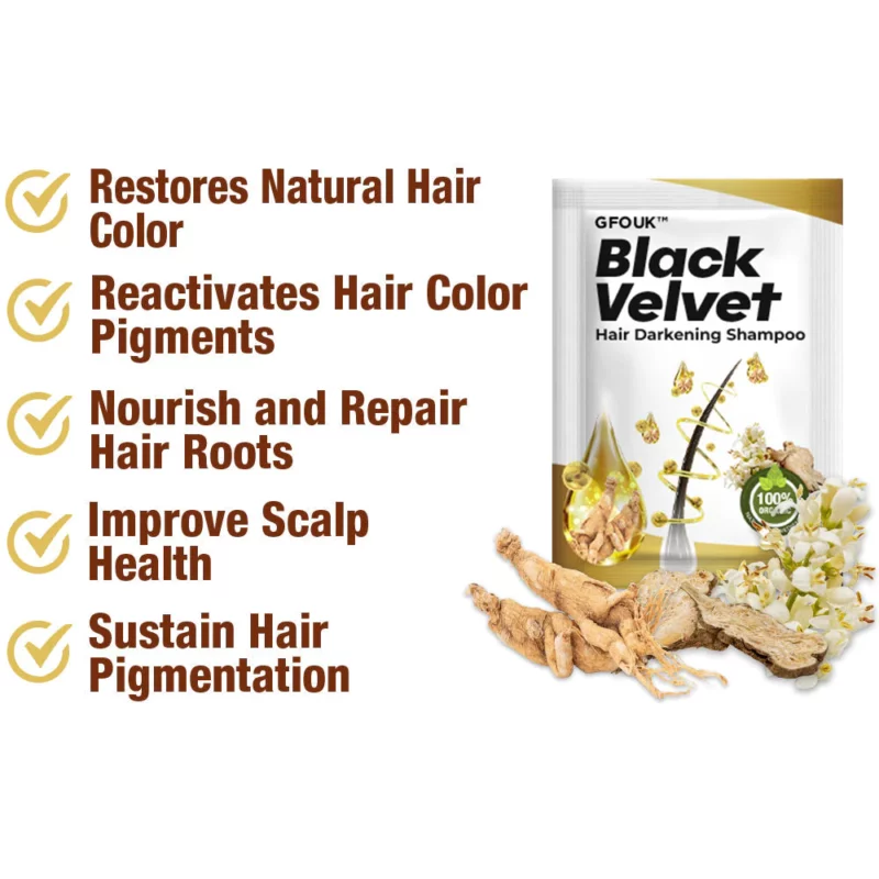 GFOUK™ BlackVelvet Hair Darkening Shampoo