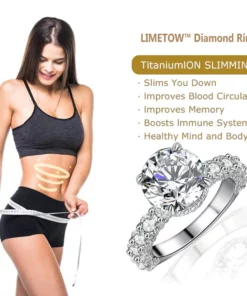 LIMETOW™ Magnetology Lymphvity Therapy Moissanite Diamond Ring