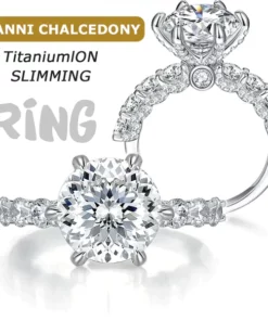 LIMETOW™ Magnetology Lymphvity Therapy Moissanite Diamond Ring