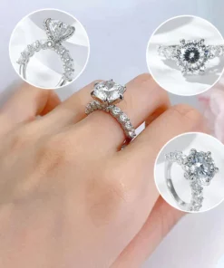 LIMETOW™ Magnetology Lymphvity Therapy Moissanite Diamond Ring