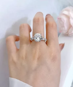 LIMETOW™ Magnetology Lymphvity Therapy Moissanite Diamond Ring