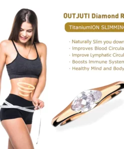 LIMETOW™ Magnetology Lymphvity Therapy Titanium ION Diamond Ring