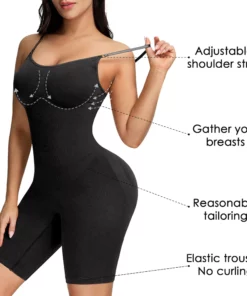 Seamless Adjustable Straps Shaping Full BodySuit
