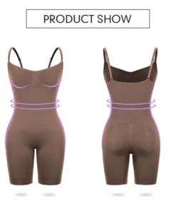 Seamless Adjustable Straps Shaping Full BodySuit