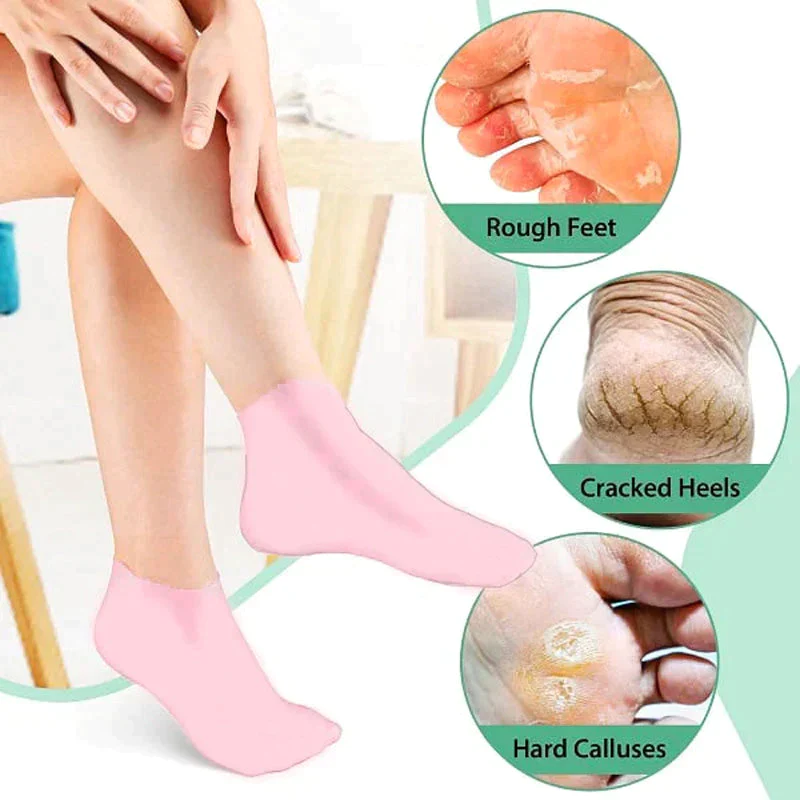 Dumarka Foot Spa Pedicure Silicone Socks