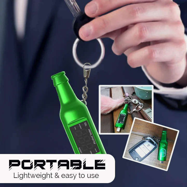 iRosesilk™ DRIVE SAFE Portable Mobile Breathalyzer Keychain