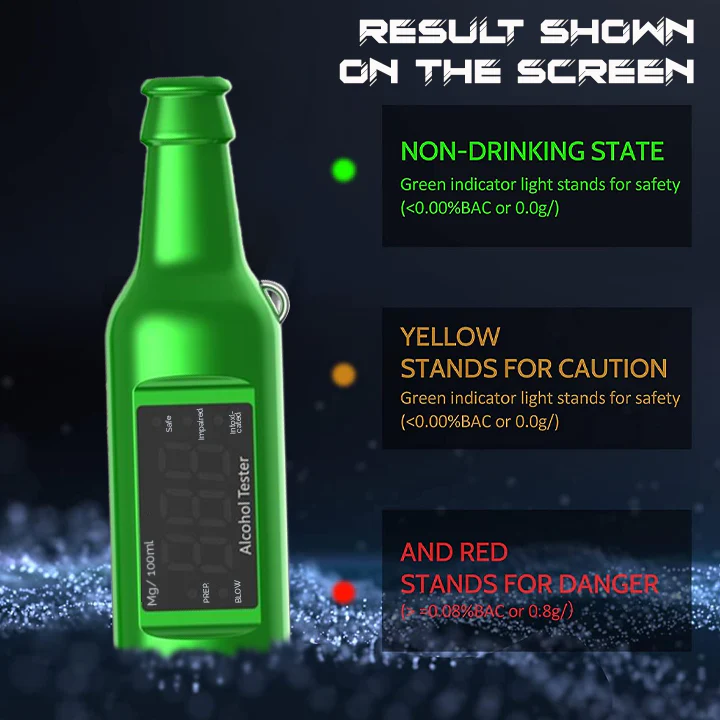 Lyseemin™ Tragbarer Alkoholtester Schlüsselanhänger 