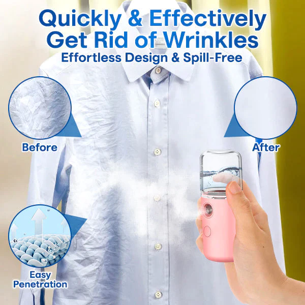 iRosesilk™ 15s Heat-Up Mini Travel Steamer