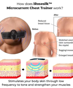 iRosesilk™ Entrenadora de pecho microcorriente