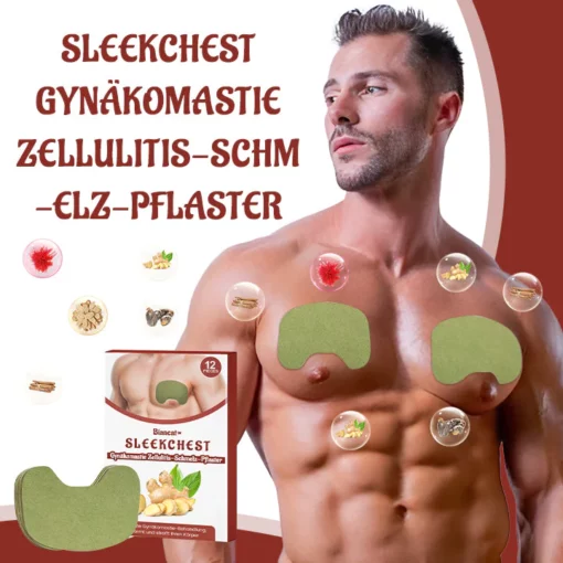 Biancat™ SleekChest Gynäkomastie ცელულიტი Schmelz-Pflaster