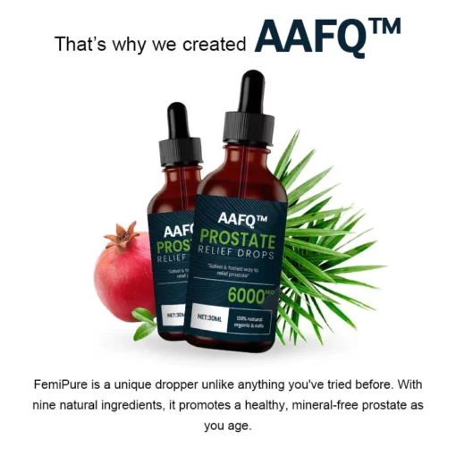 AAFQ™ uzlabotas prostatas terapijas pilieni