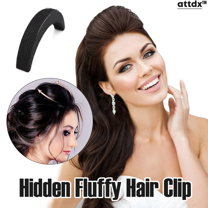 ATTDX 2 HairUp Seamless Princess Fluffy Hair Pad Clip