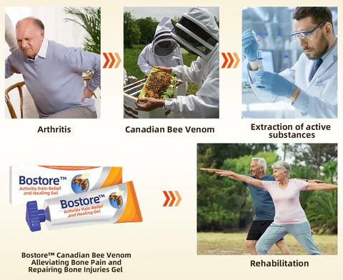 Bostore™ Canadian Been Kudan zuma Yana Rage Ciwon Kashi da Gyara Rauni na Kashi Gel