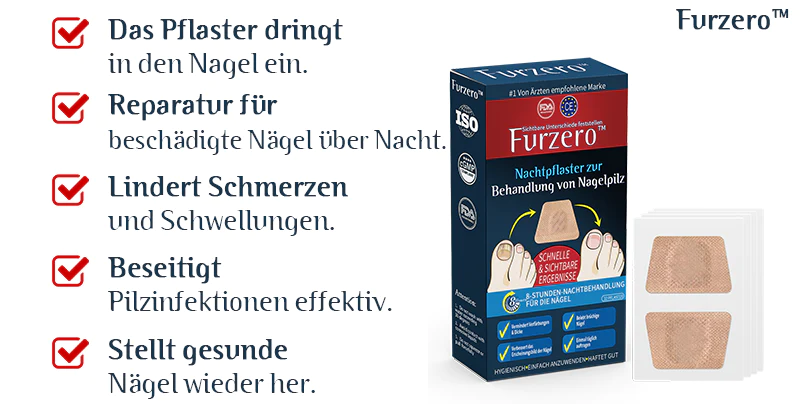 Furzero™ Nachtpflaster zur Behandlung von Nagelpilz