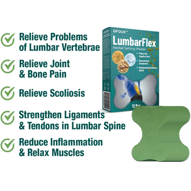لاصقة التثبيت العشبية GFOUK™ LumbarFlex