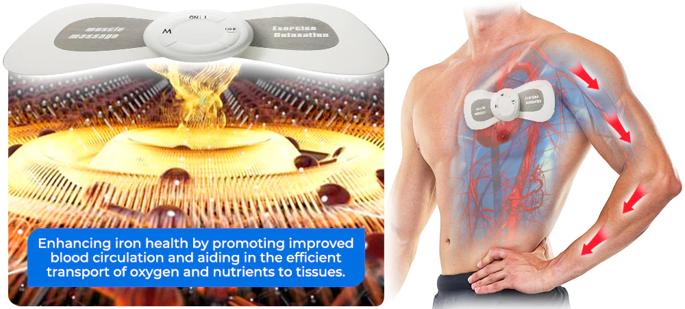 GFOUK™ HeartbeatTENS Lifeblood Iron Health Massager Device