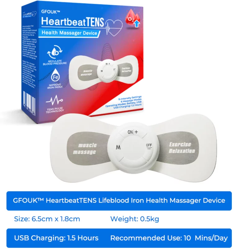 GFOUK™ HeartbeatTENS Lifeblood Iron Health Massager Device