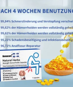 Hemocare™ Pflanzliche Stärke Hämorrhoiden-Kapseln