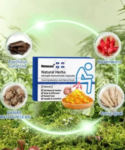 Hemocare™ Pflanzliche Stärke Hämorrhoiden-Kapseln