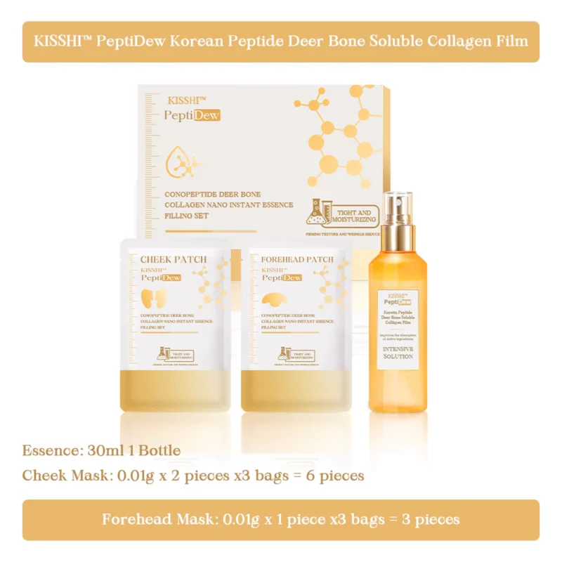 Kisshi™ PeptiDew Korean Peptide Deer Bone Soluble Collagen Film