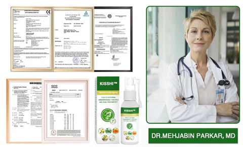 Kisshi™ Hemorrhoid Spray