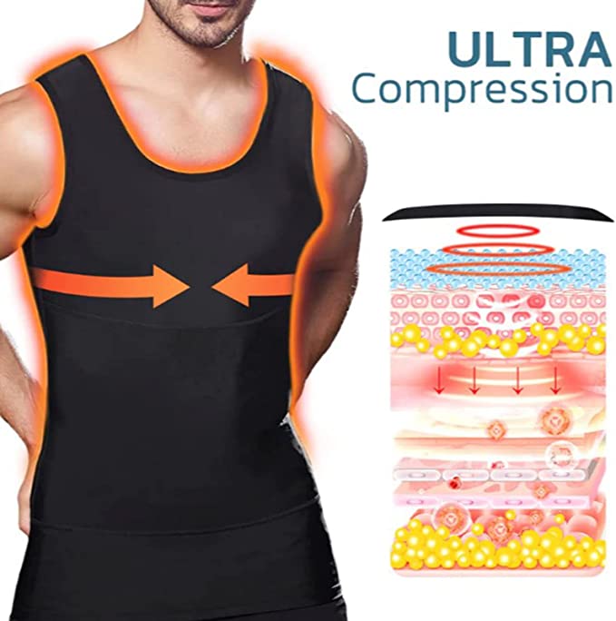 ManlyShape Gynecomastia Konpresio TankTop
