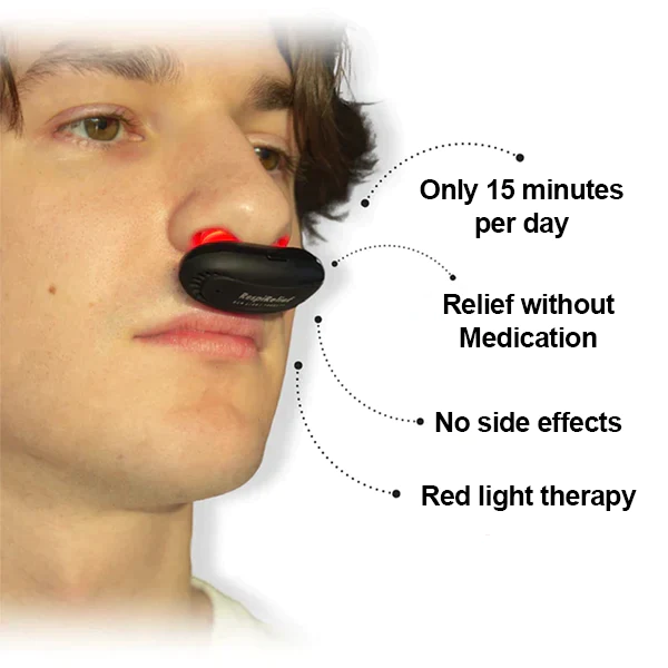 Nurbini™ RespiRelief red light nasal therapy device