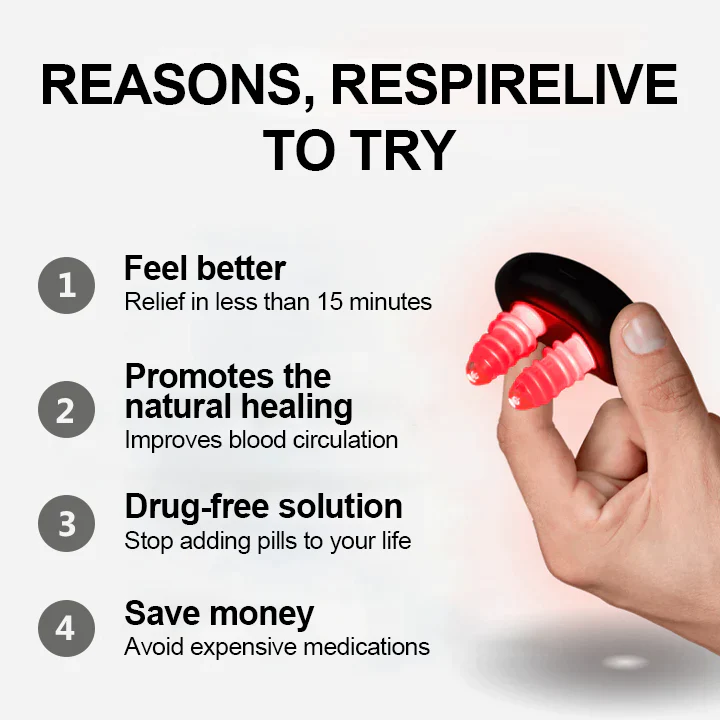 Nurbini™ RespiRelief red light nasal therapy device