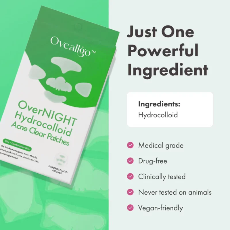 Oveallgo™ Overnight Hydrocolloid Acne Clear Patches