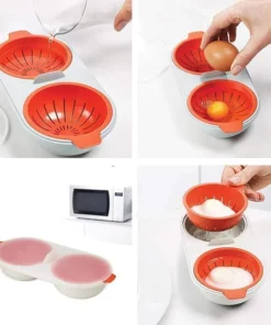 Portable egg cooker for microwave