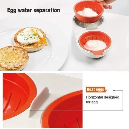 Portable egg cooker for microwave