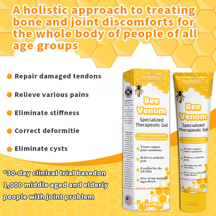 Raindew™ Bee Venom Joint Therapy Pain Relief Gel