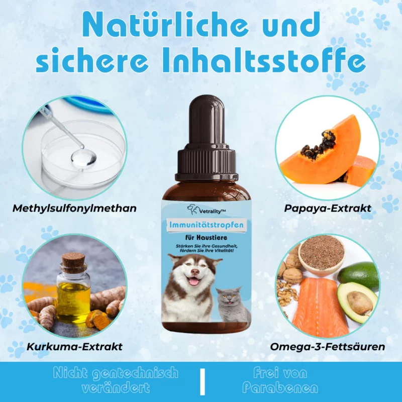 Vetrality™ Imunitätstropfen für Haustiere