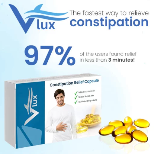 Vflux™ ყაბზობის შესამსუბუქებელი კაფსულა