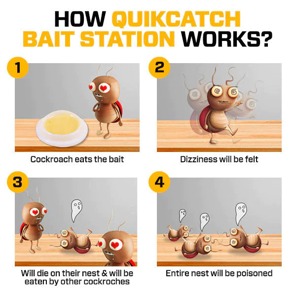 iRosesilk™ QuikCatch RoachAce Bait Station