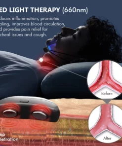 iRosesilk™ CoughEND Vibro-Light Therapy Trachea Soothing Instrument