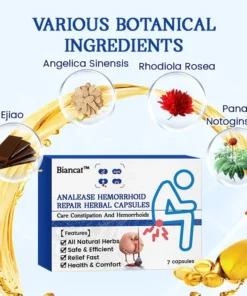 Biancat™ AnalEase Hemorrhoid Repair Herbal Capsules